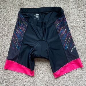 Nooyme Women’s Padded Bike Shorts 2XL Black Bicycling Biker MTB Road Cyclist